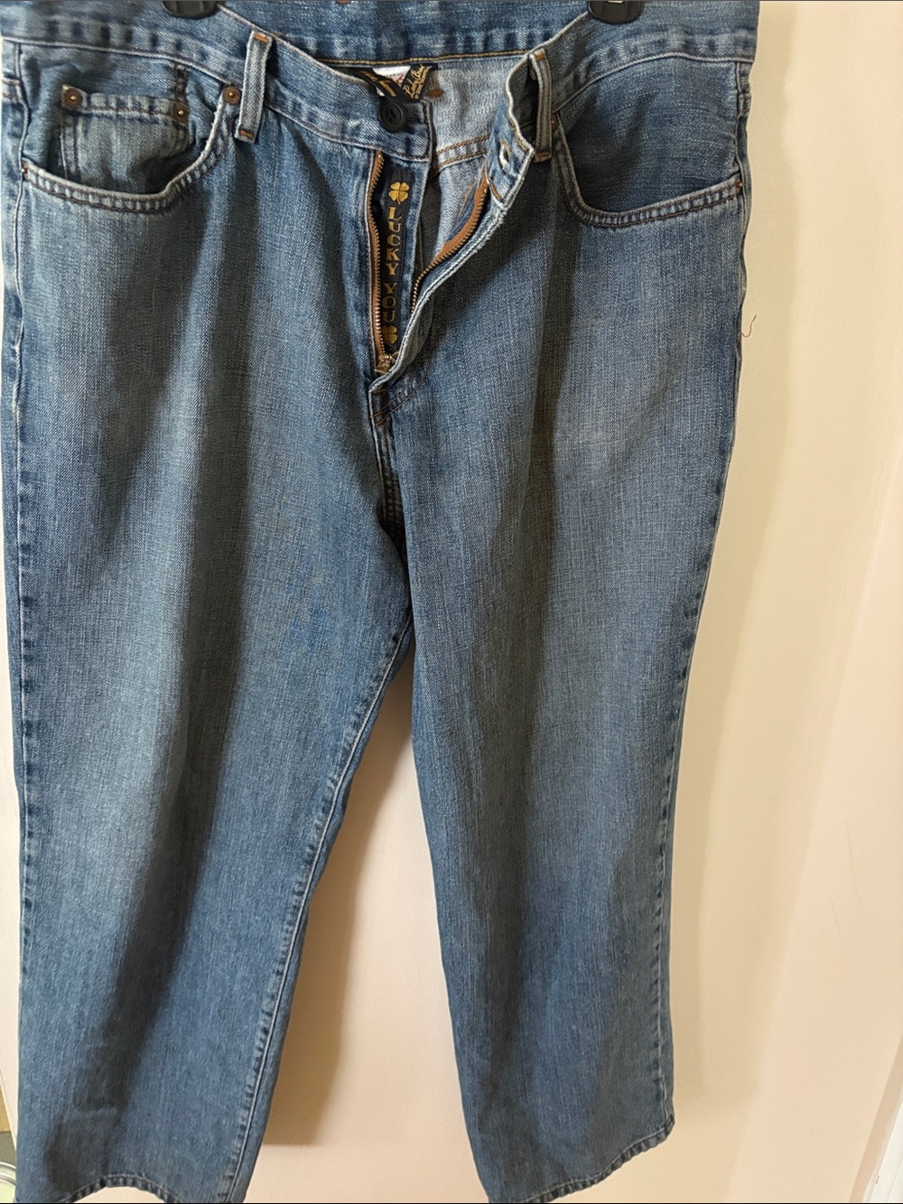 Lucky Brand Medium Blue Straight Leg Jeans